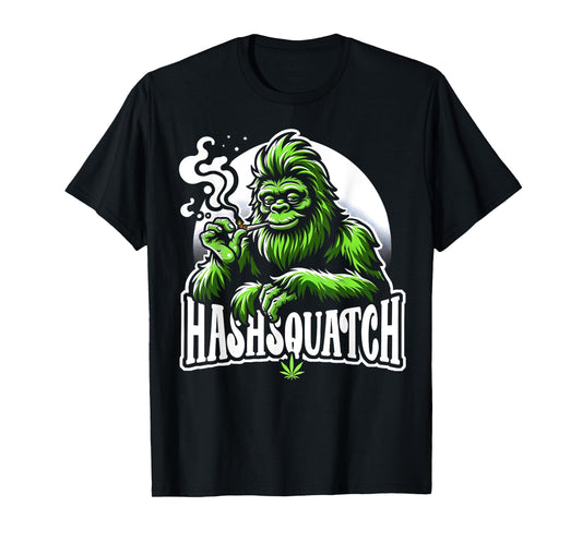 Hashsquatch Hash Squatch Bigfoot Smoking Weed cannabis T-Shirt