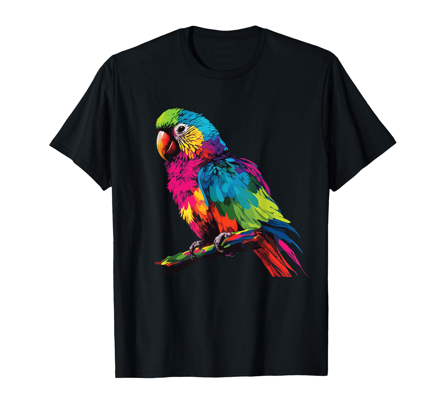 colorful scarlet Macaw parrot bird for lover Birdwatching T-Shirt