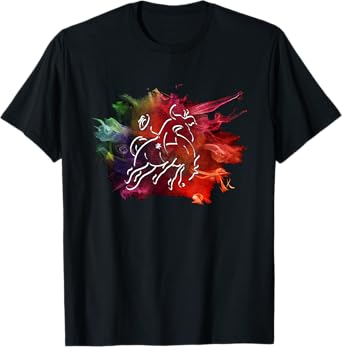 Modern Western Bucking Horse T-Shirt T-Shirt