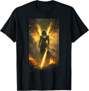 Catholic Saint Michael Archangel Angel Warrior T-Shirt