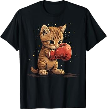 Boxing Mens, Womens & Kids Cat Boxer T-Shirt