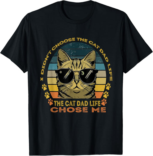 Proud Cat Owner Cat Dad Funny Kitty Saying T-Shirt
