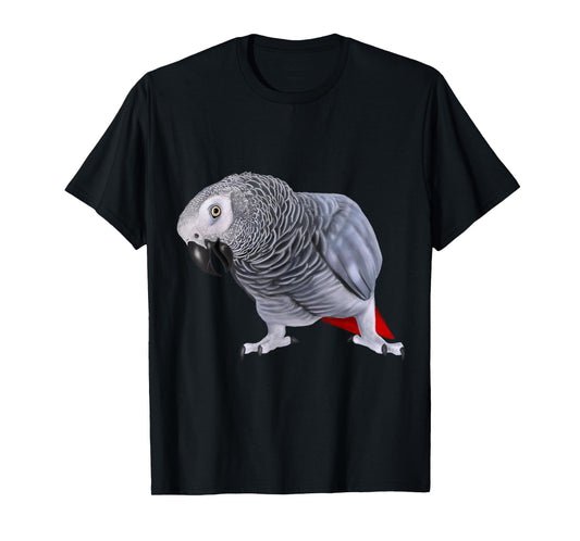 African Grey Parrot Bird T-Shirt