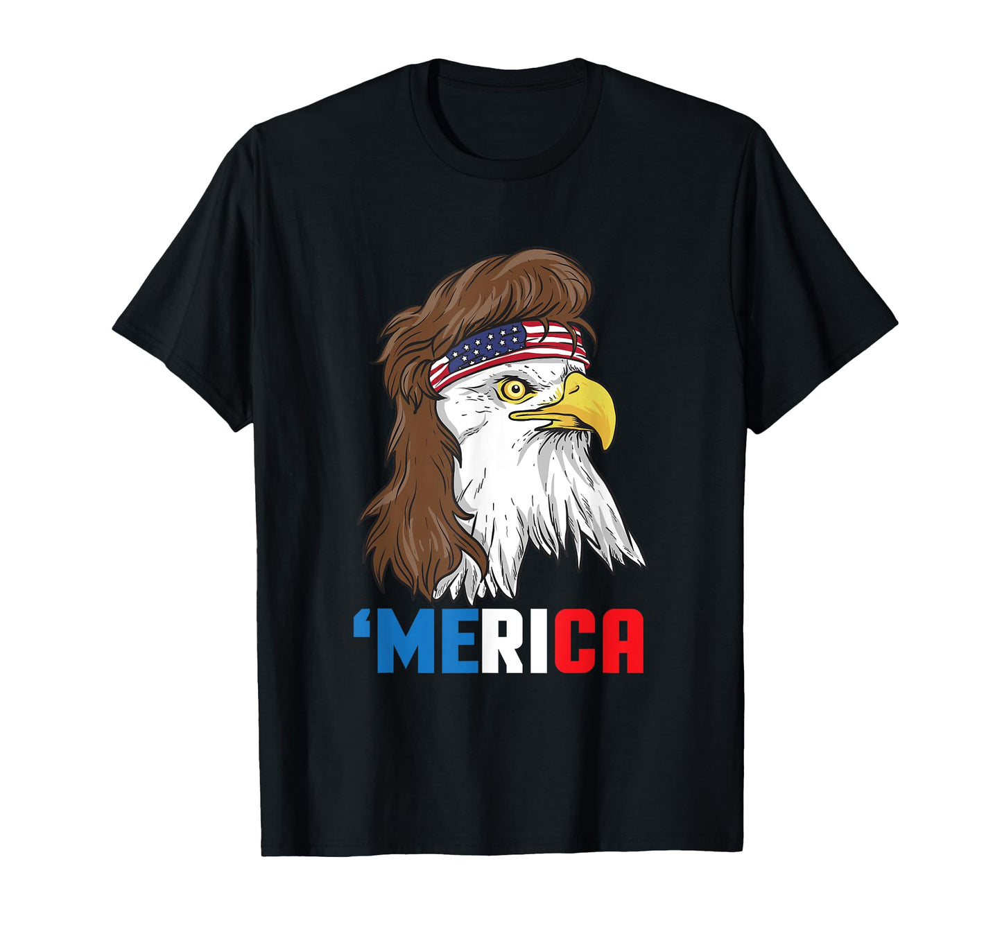 Merica T-Shirt Patriotic Mullet Eagle | Pride American Gift T-Shirt