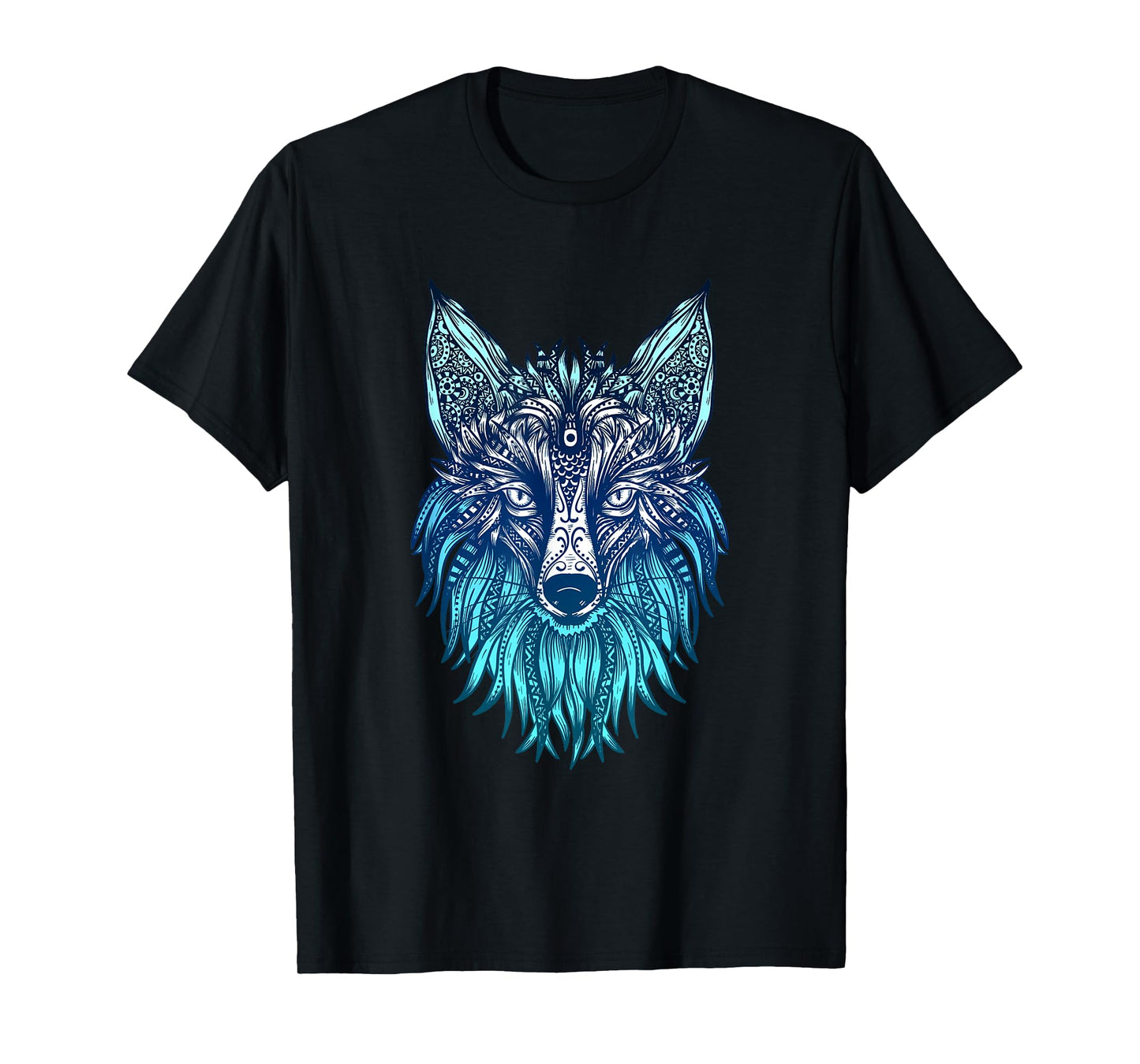 Arctic Fox Tribal Face Ornaments Antarctica Animal Fox T-Shirt