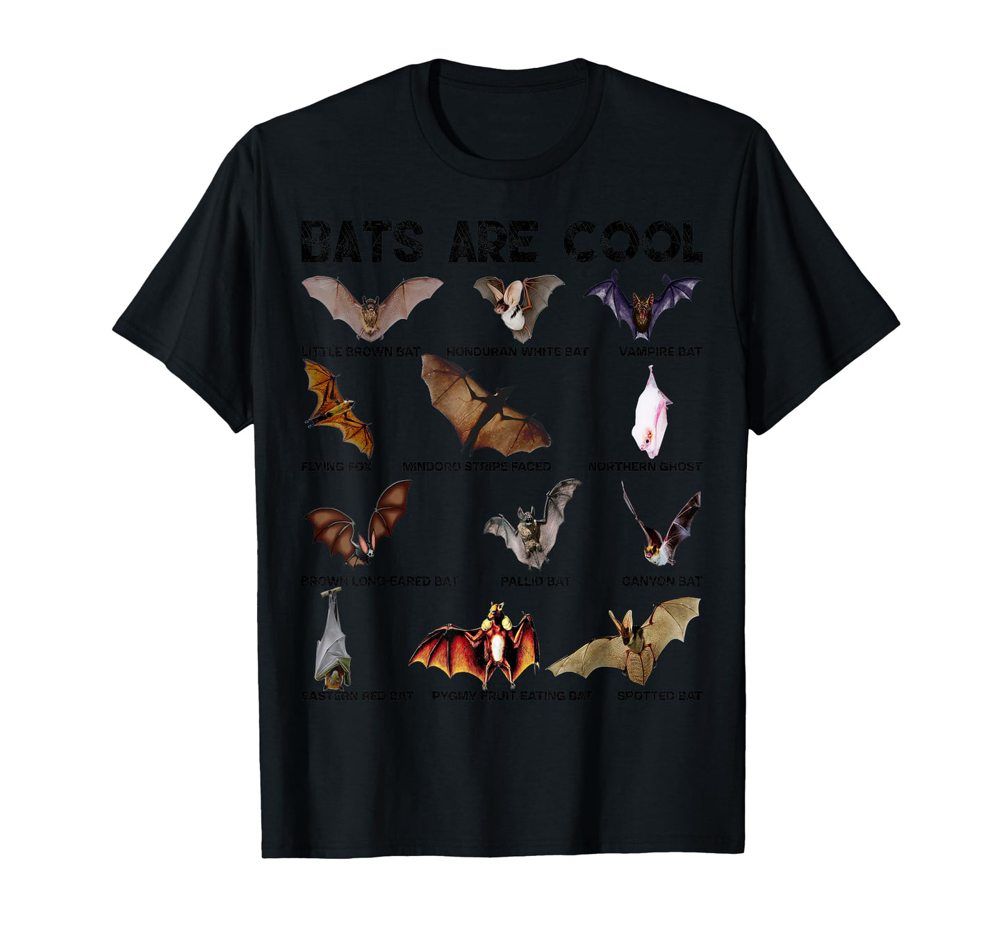 Bats are cool Great Lovely Bat kinds shirts for men women T-Shirt