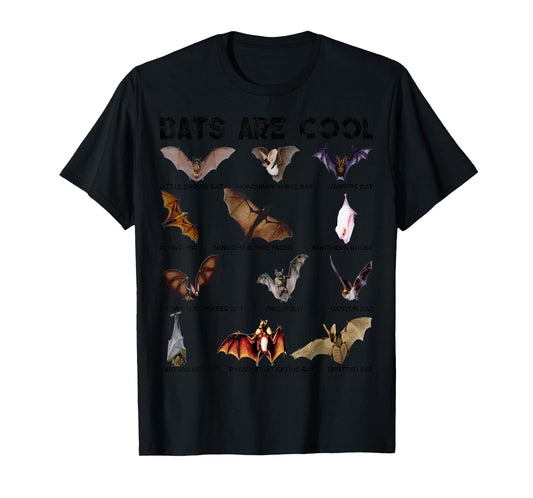 Bats are cool Great Lovely Bat kinds shirts for men women T-Shirt