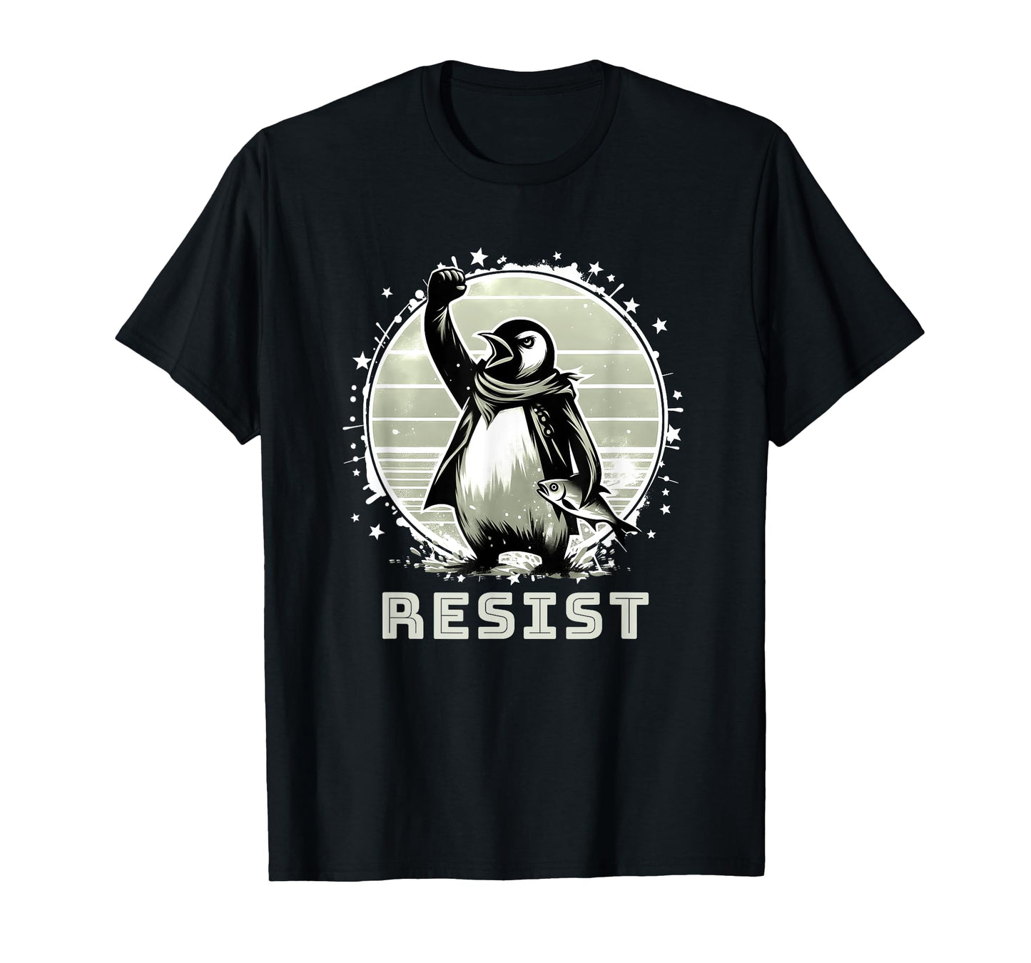 Resist Shirt Funny Resist Penguins Protest Against T-Shirt