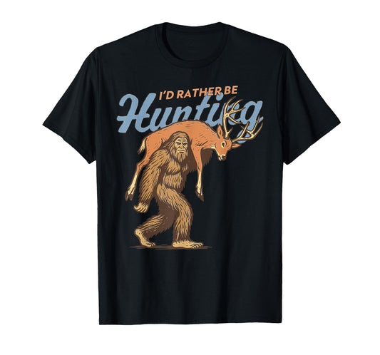 Bigfoot Bags a Deer Bigfoot Deer Bow Hunting T-Shirt