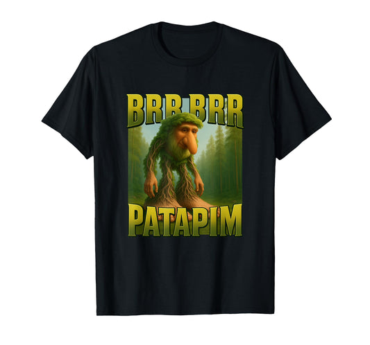 Brr Brr Patapim Italian Brainrot Funny Forest Monkey Meme T-Shirt