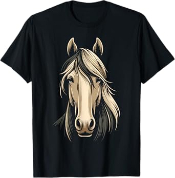 Horse Face Men Women kids Horse Lover T-Shirt