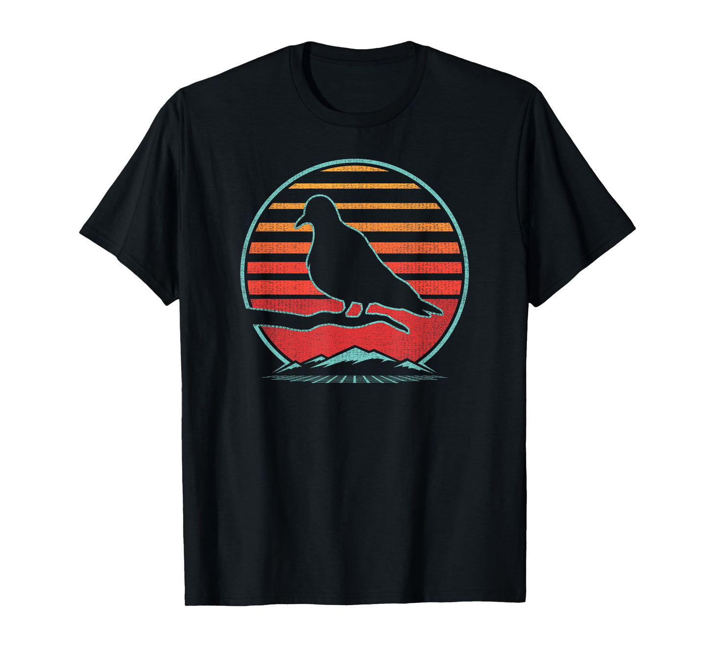 Mourning Dove Retro Vintage 80s Style Birding Gift T-Shirt
