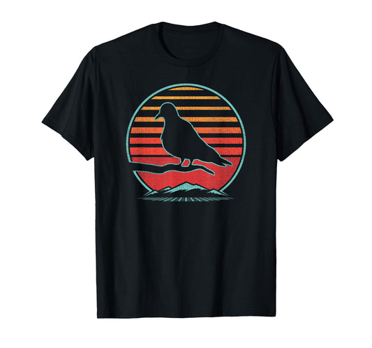 Mourning Dove Retro Vintage 80s Style Birding Gift T-Shirt