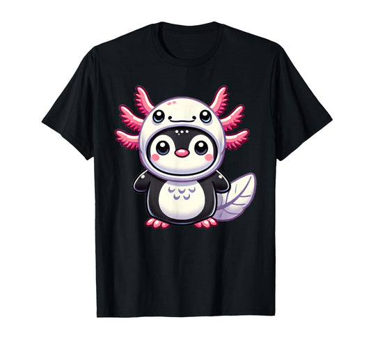 Kawaii Penguin Axolotl Costume T-Shirt