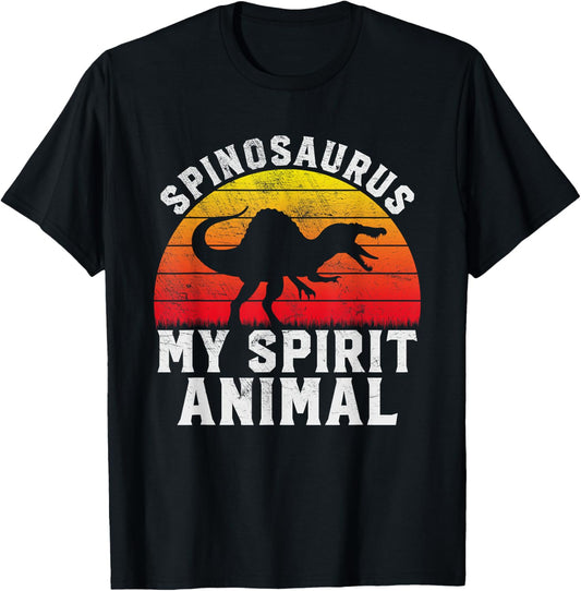 Spinosaurus My Spirit Animal - Dinosaur Retro Paleontology T-Shirt