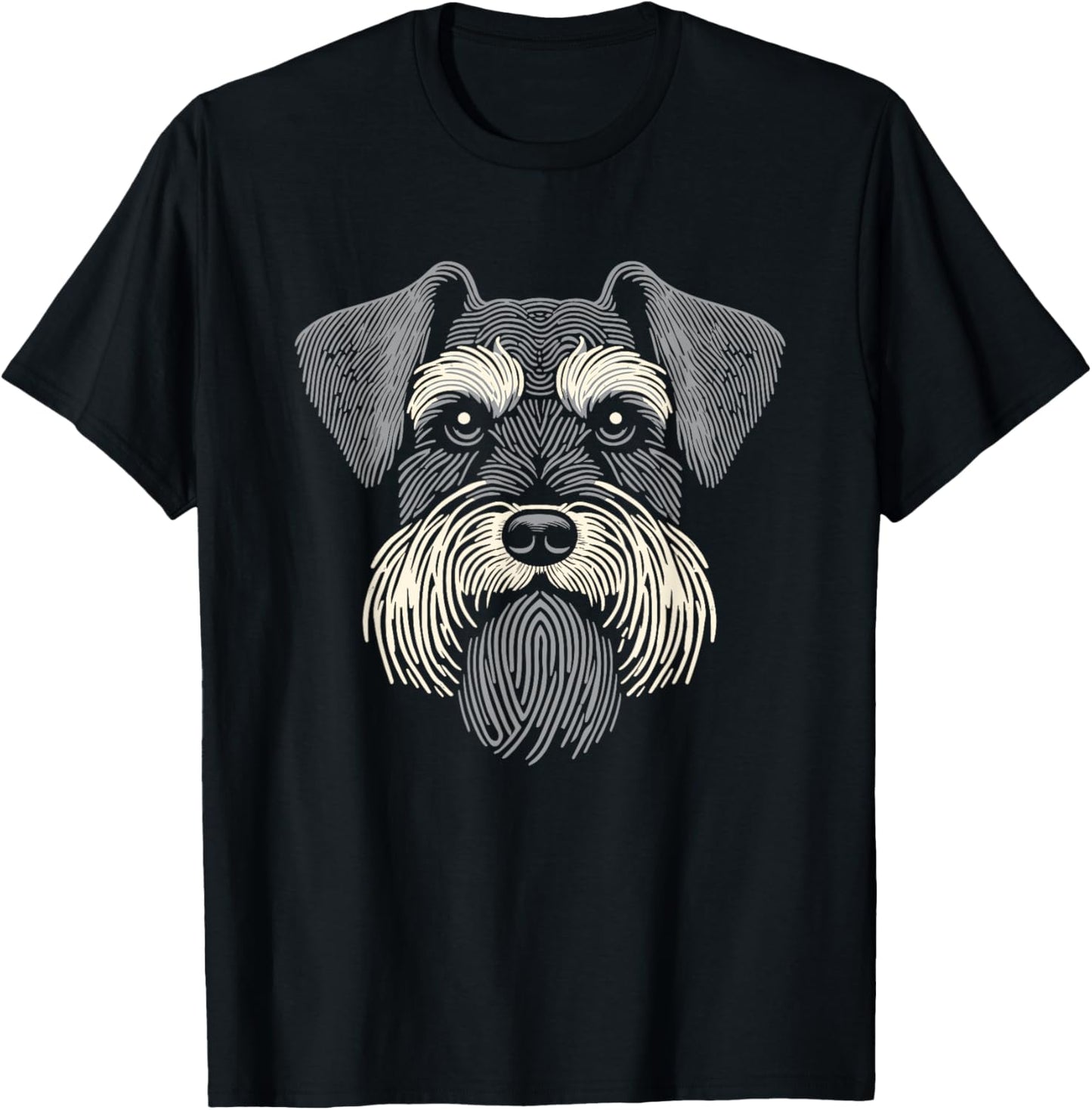 Schnauzer Fingerprint Dog Breed - Pet Schnauzer T-Shirt