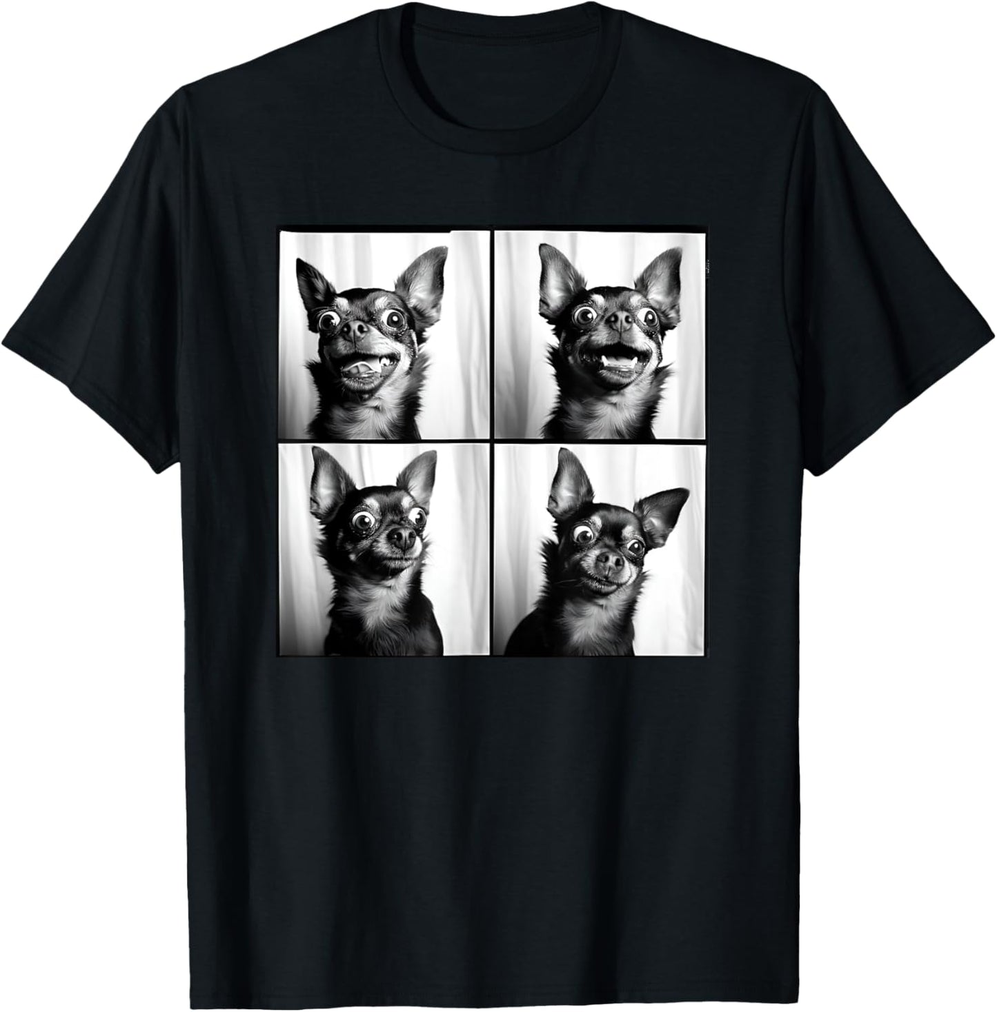 Weird Chihuahua Photoshoot Funny Dog Face Chihuahua Mom T-Shirt