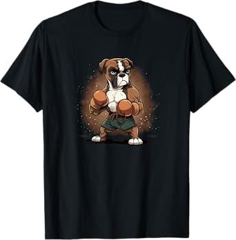 Funny Dog Boxer Men Women Girls Kids T-Shirt