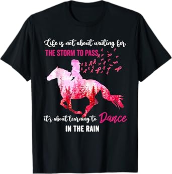 Breast Cancer Awareness I Am The Storm Horse Survivor T-Shirt