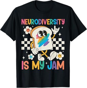 Neurodiversity Is My Jam Inclusion Autism Awareness Retro T-Shirt