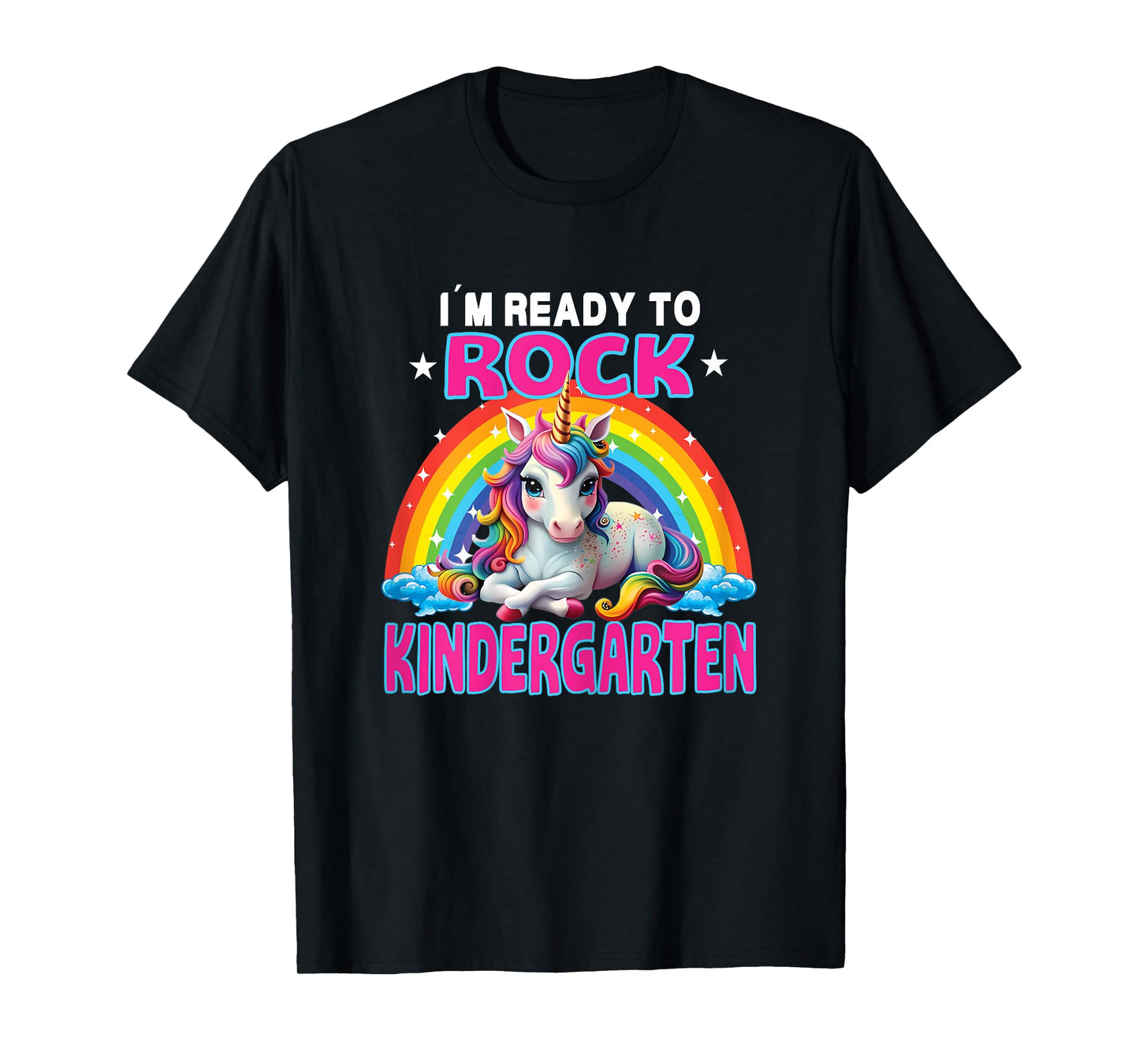 Rock Kindergarten Back To School gift girls Dabbing Unicorn T-Shirt