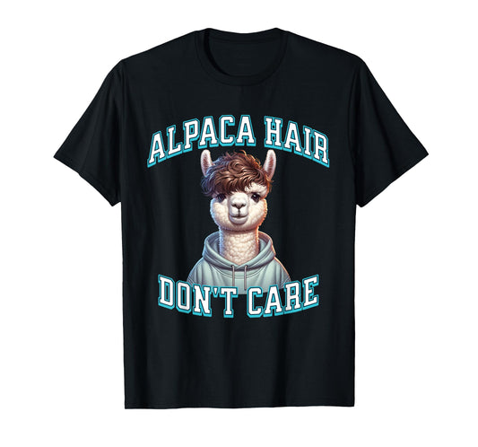 Alpaca Hair Gen Z Trendy Broccoli Haircut Perm Funny Meme T-Shirt