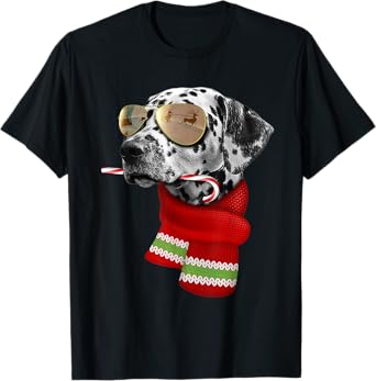 Dalmatian shirt Cute Christmas Gift Dog Lovers Sunglasses T-Shirt