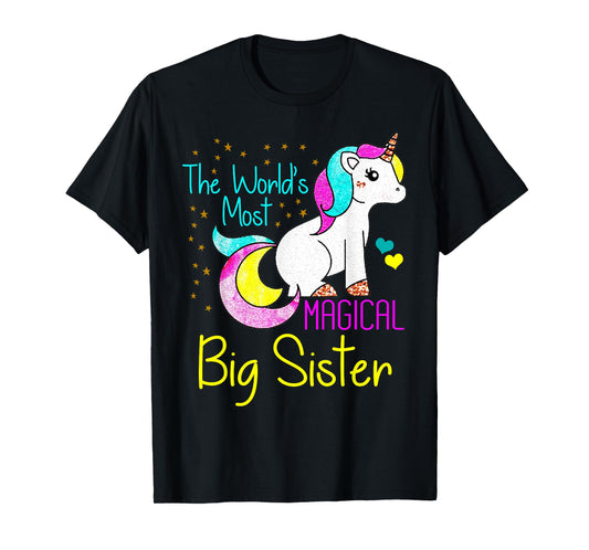 Magical Unicorn Big Sister Cute Funny Novelty T-Shirt Gift T-Shirt
