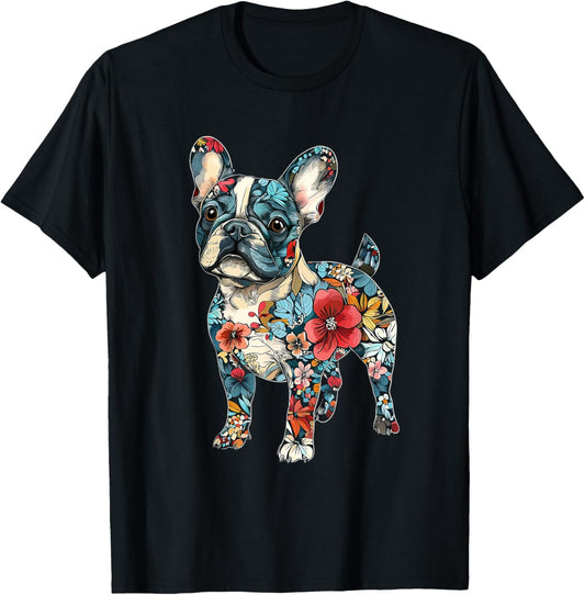French Bulldog Flower T-Shirt