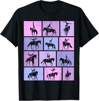Equestrian Vaulting Horse Vaulter Girls Womens T-Shirt