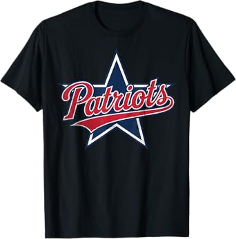 Patriots American Blue And Red Saying distress US flag color T-Shirt