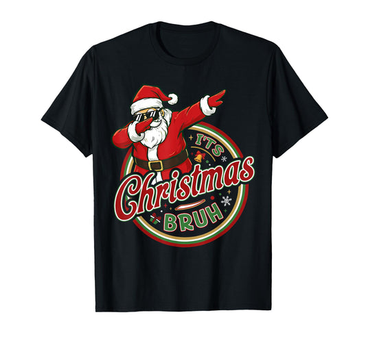 It's Christmas Bruh Dabbing Boy Kids Xmas Christmas Men T-Shirt
