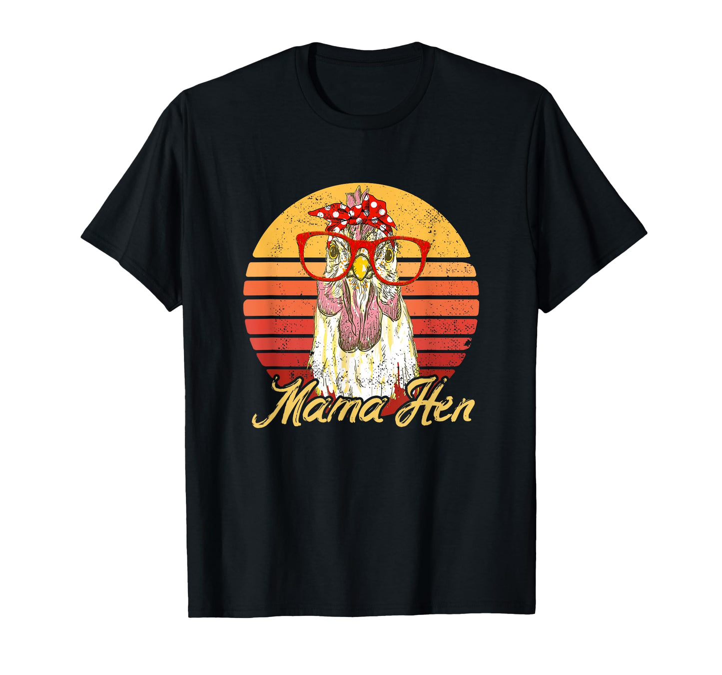 Vintage Mama Hen Chicken Gift for Mom Farm T-Shirt
