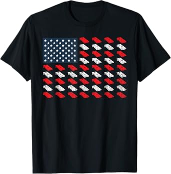 matching cornhole American Flag July 4th Cornhole Men USA T-Shirt