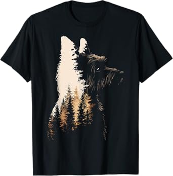 Cairn Terrier Dog Graphic Pet Art Cairn Terrier T-Shirt