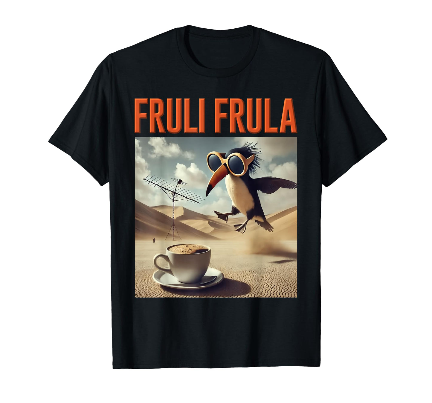 Kids Trending Meme Brainrot Italian Fruli Frula Bird T-Shirt