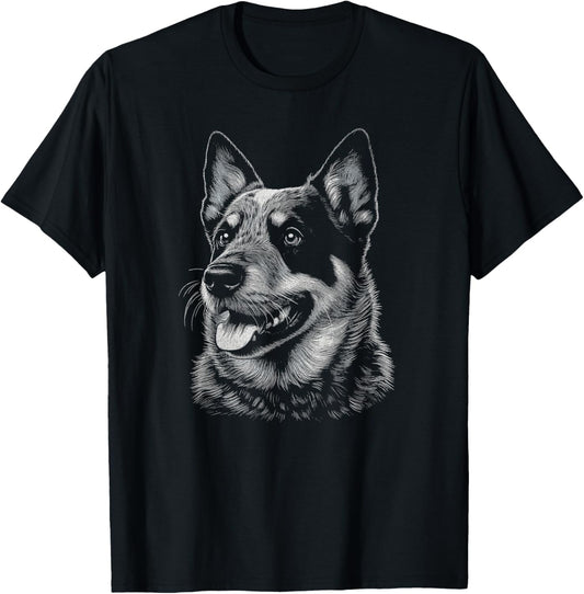 Australian Cattle Dog Blue Heeler Art For Women And Men T-Shirt