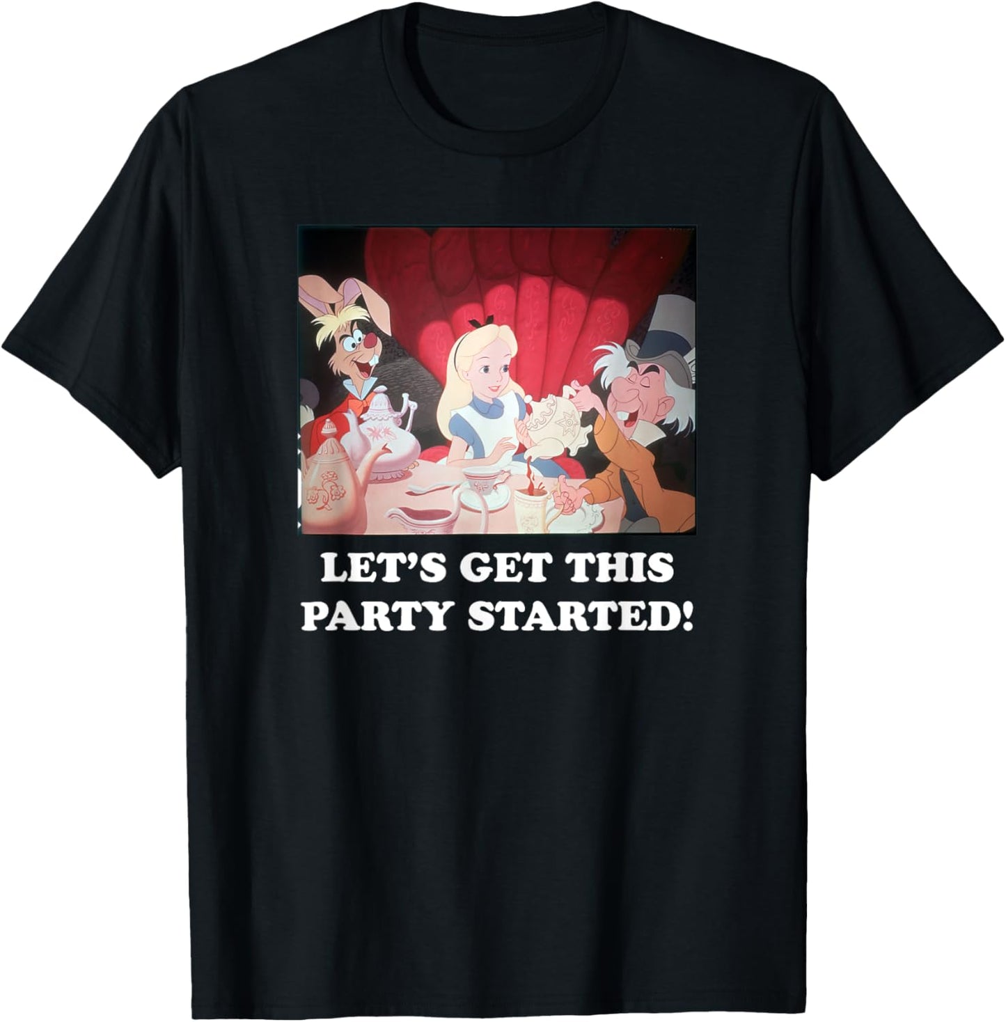 Disney Alice in Wonderland Mad Hatter Tea Party Panel T-Shirt