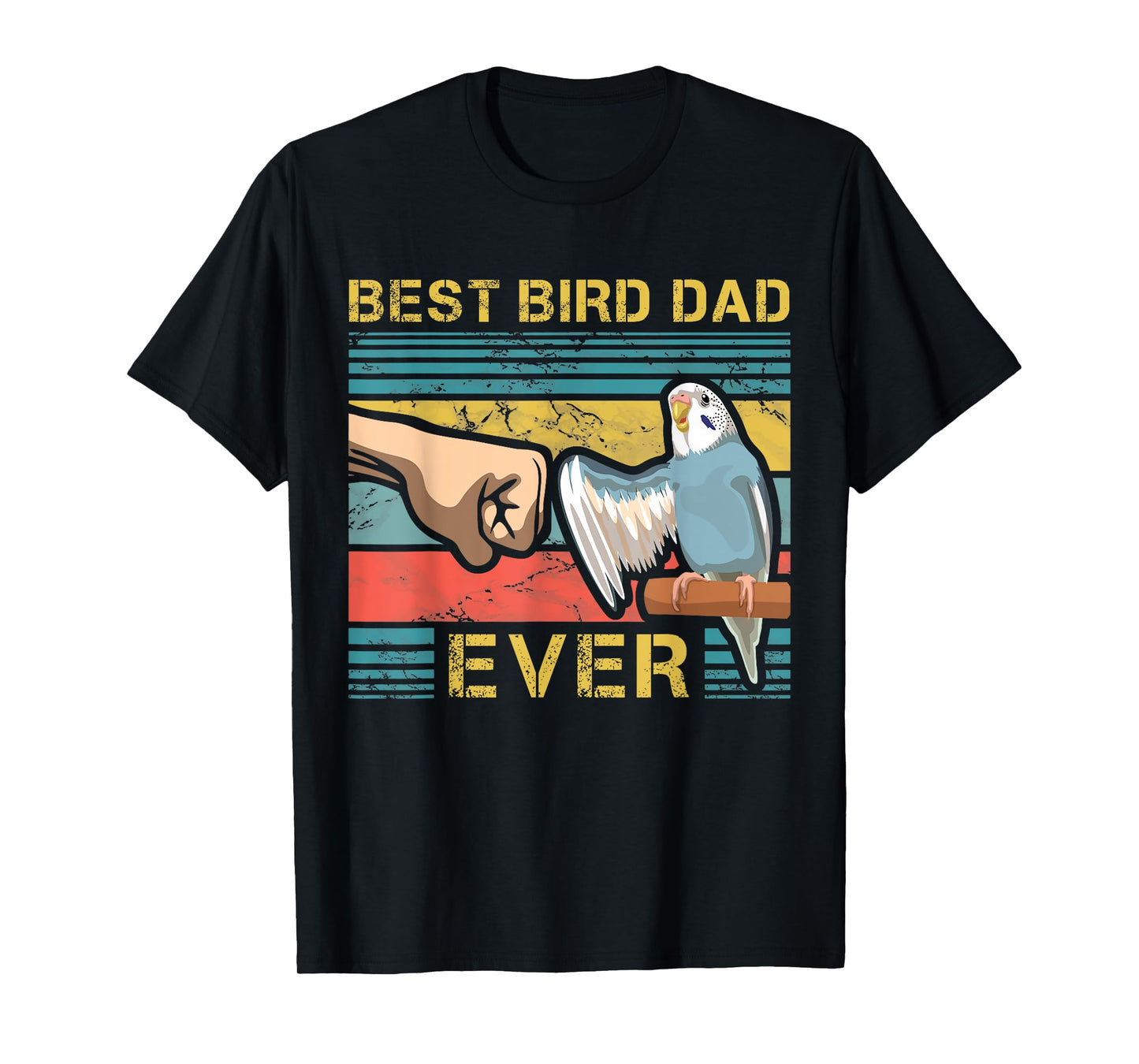 Budgie Dad Funny Bird Lover Father Budgerigar Enthusiast T-Shirt