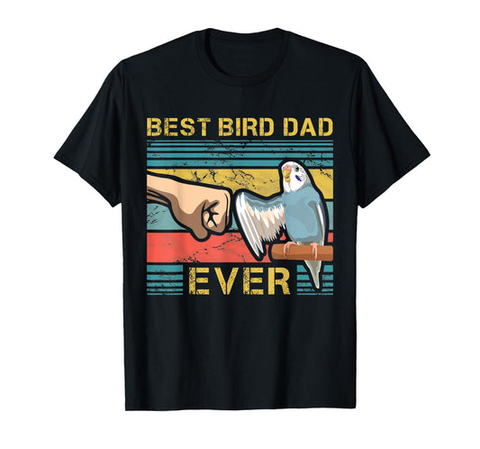 Budgie Dad Funny Bird Lover Father Budgerigar Enthusiast T-Shirt