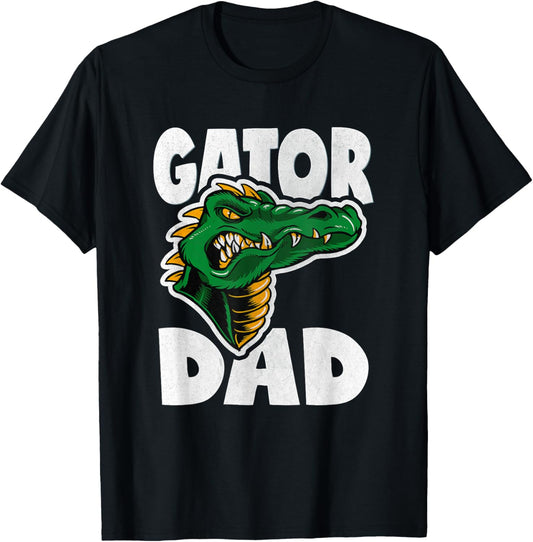 Gator Dad Vintage Retro Monster Alligators Father Men T-Shirt