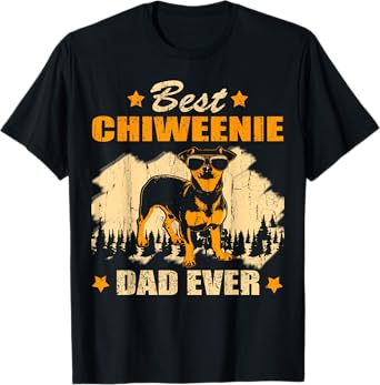 Chiweenie And Dog Dad - Best Friends Dog Father T-Shirt