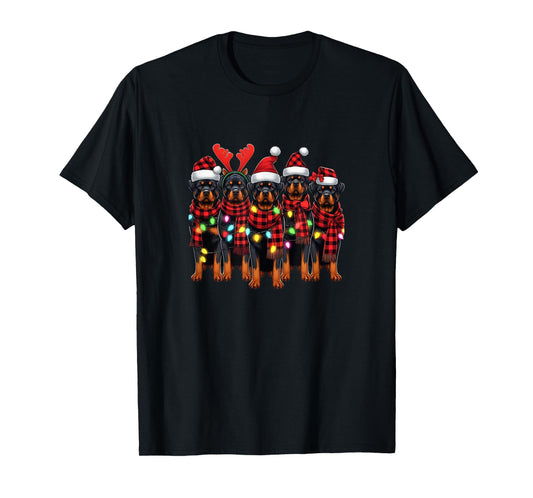 Rottweiler Christmas Rottweilers Xmas Rottweiler Lover T-Shirt