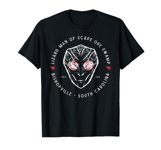 Lizard Man of Scape Ore Swamp Bishopville SC Famous Cryptid T-Shirt