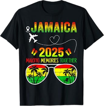 Jamaica Family Reunion 2025 Making Memories Vacation Summer T-Shirt