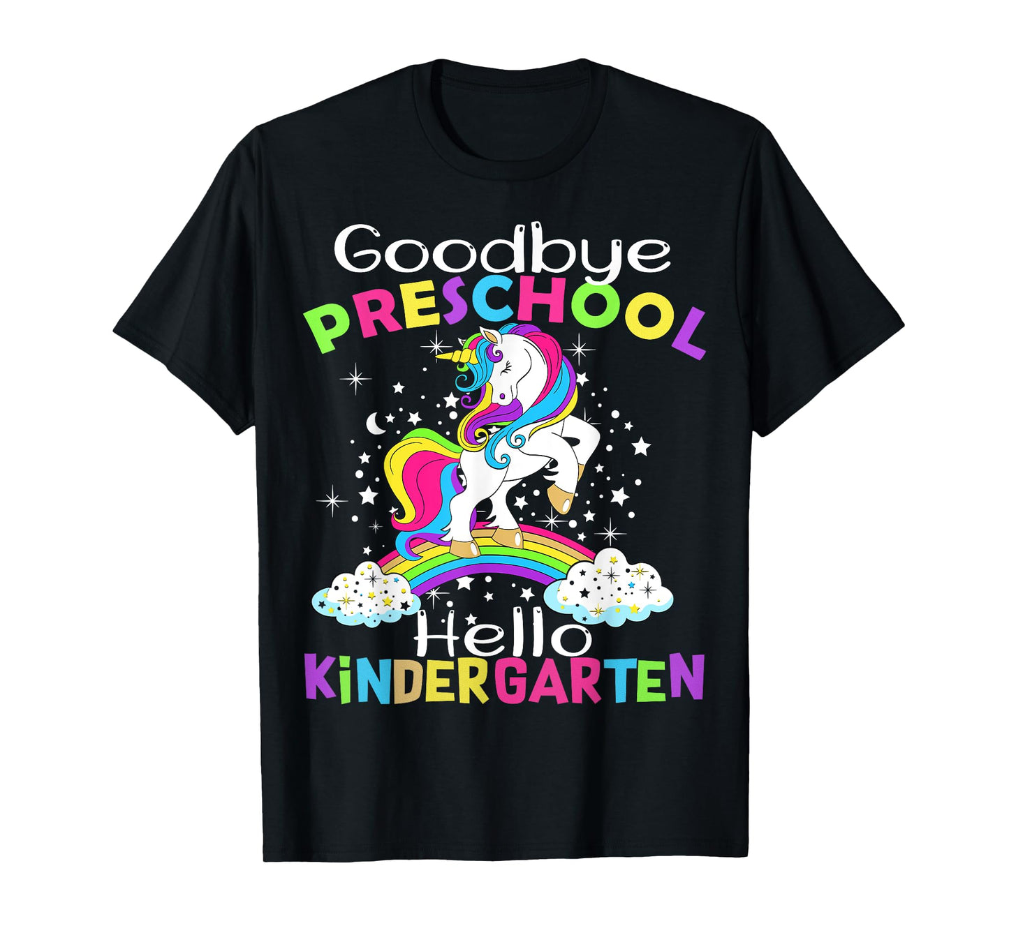 Goodbye Preschool Graduation Hello Kindergarten Prek Unicorn T-Shirt
