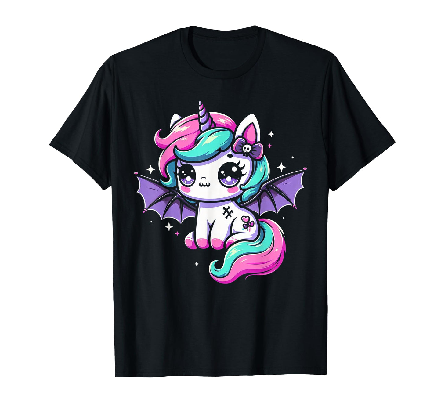 Pastel Goth Unicorn Kawaii Creepy Cute Aesthetic Art T-Shirt