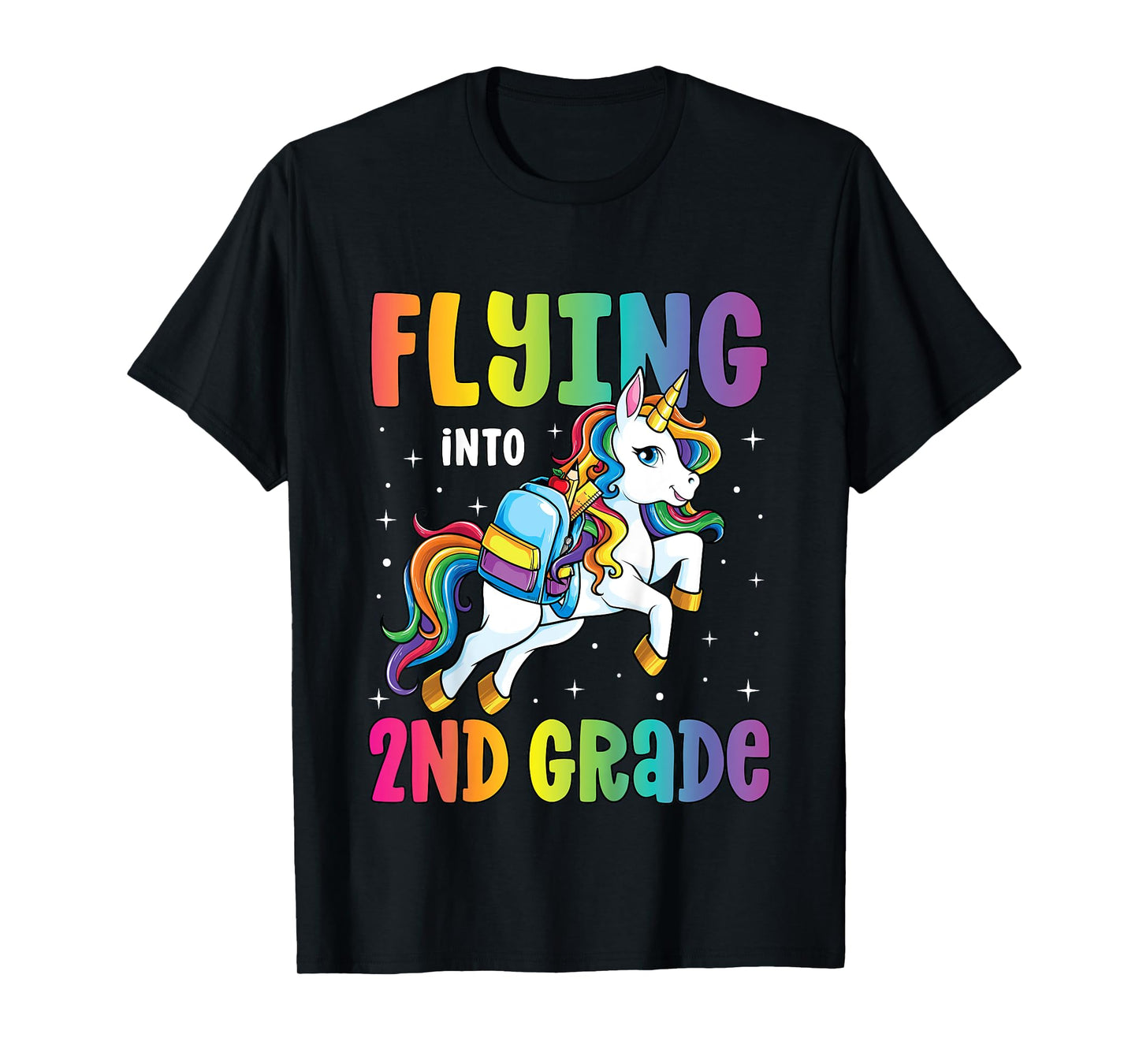 Second Grade Girls Unicorn First Day of 2nd Grade T-Shirt