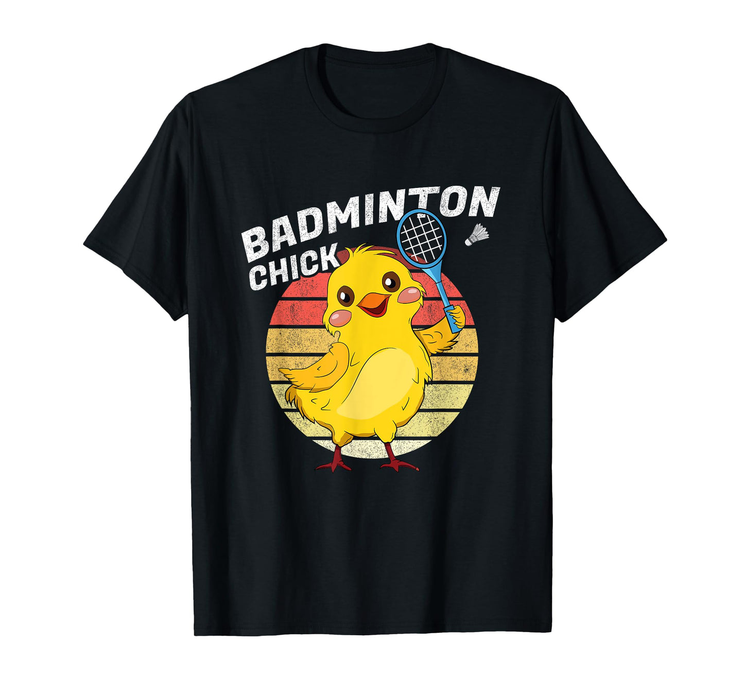 Badminton Chick Retro Chicken Birdie Women Badminton T-Shirt