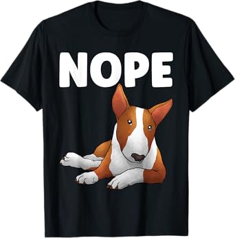 Funny Bull Terrier Art For Men Women Dog Owner Bull Terrier T-Shirt